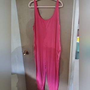 Hot pink romper